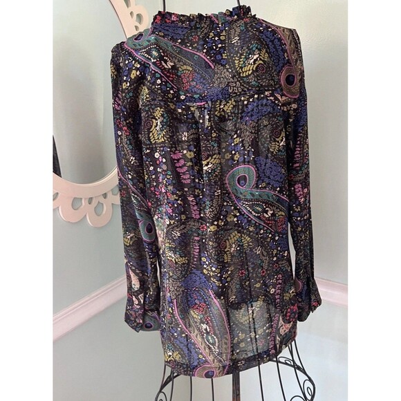 Anthropologie Dolan Peasant Odessa Blouse Paisley Print Size Small - Picture 4 of 7